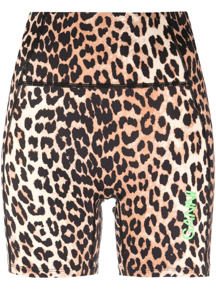 Ganni Shorts Brown Outer: Recycled Polyamide