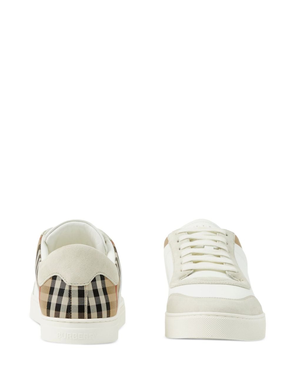 Burberry Sneakers White Exterior: Calfskin