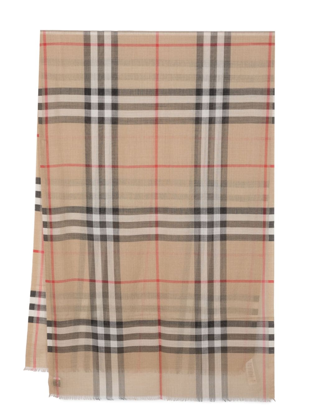Burberry Scarfs Beige Wool Silk