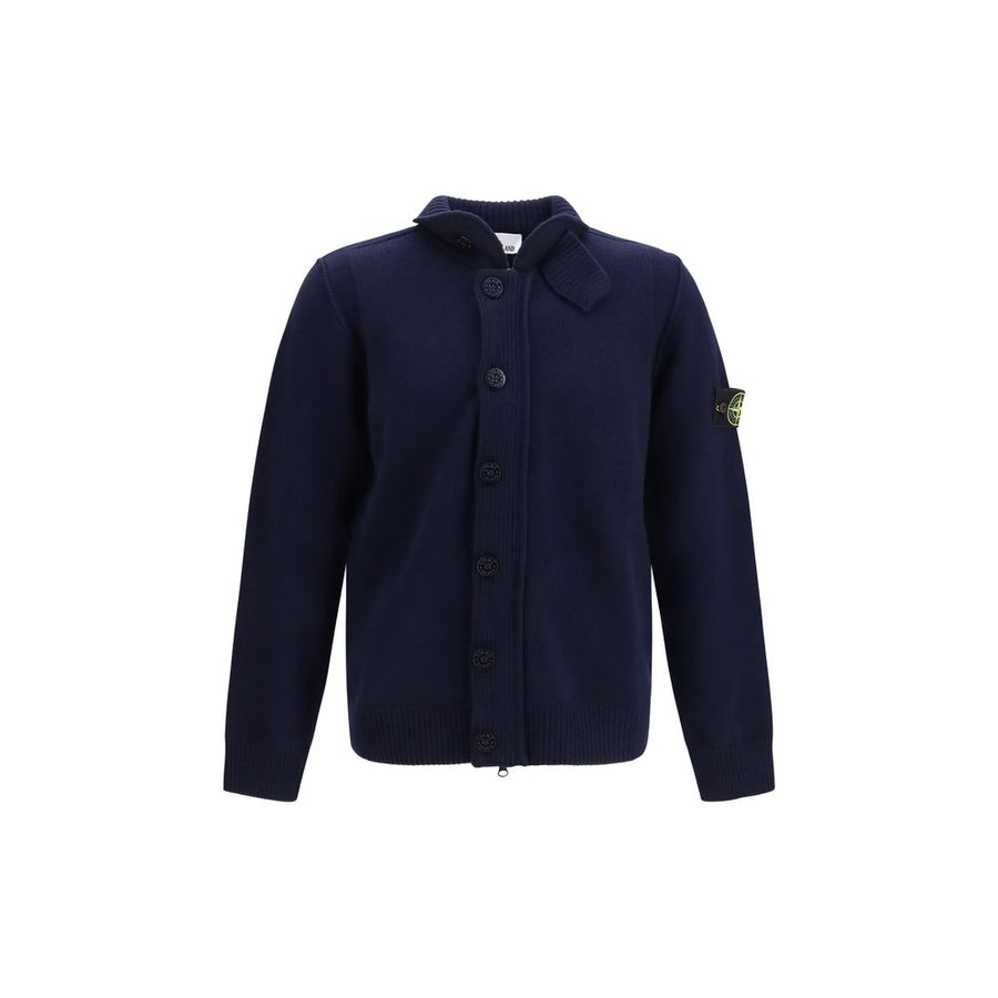 Stone Island 100% Cotton cardigan in navy