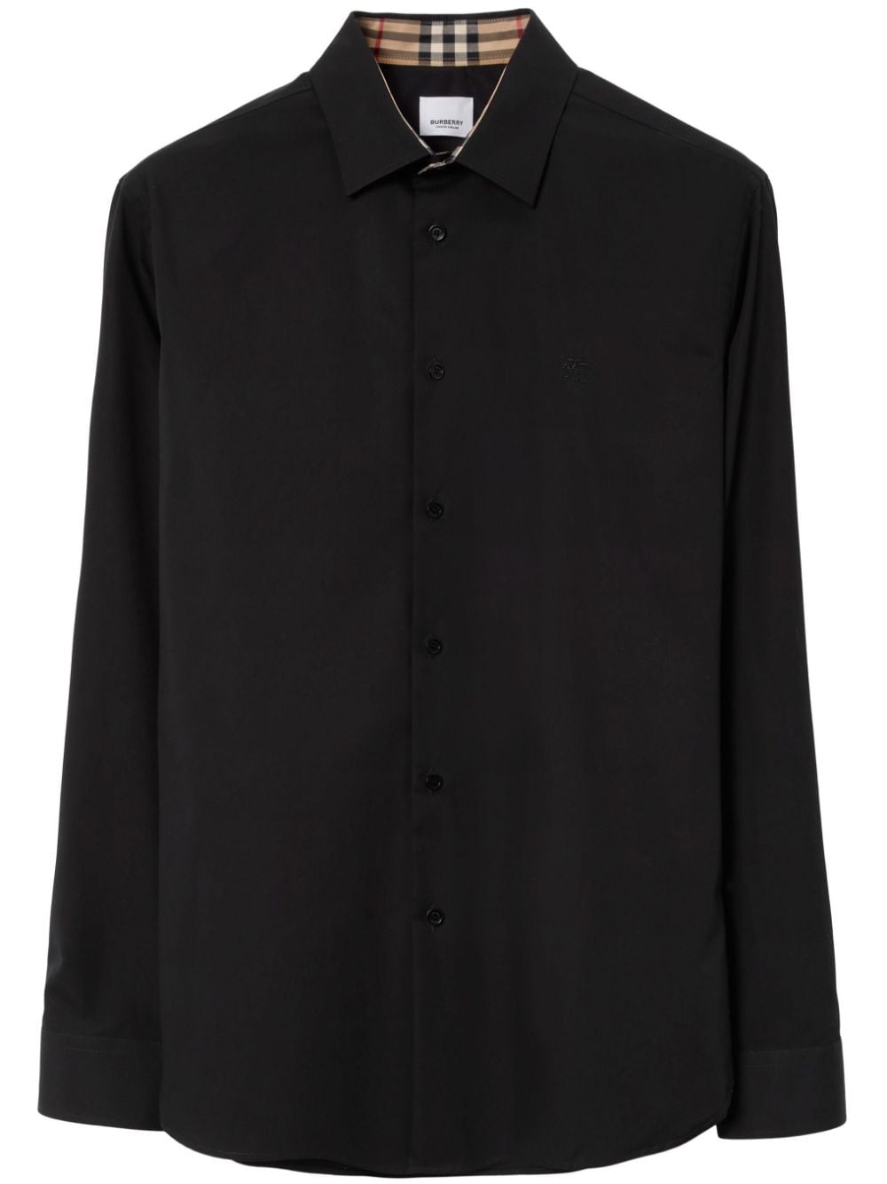 Burberry Shirts Black Cotton Elastane