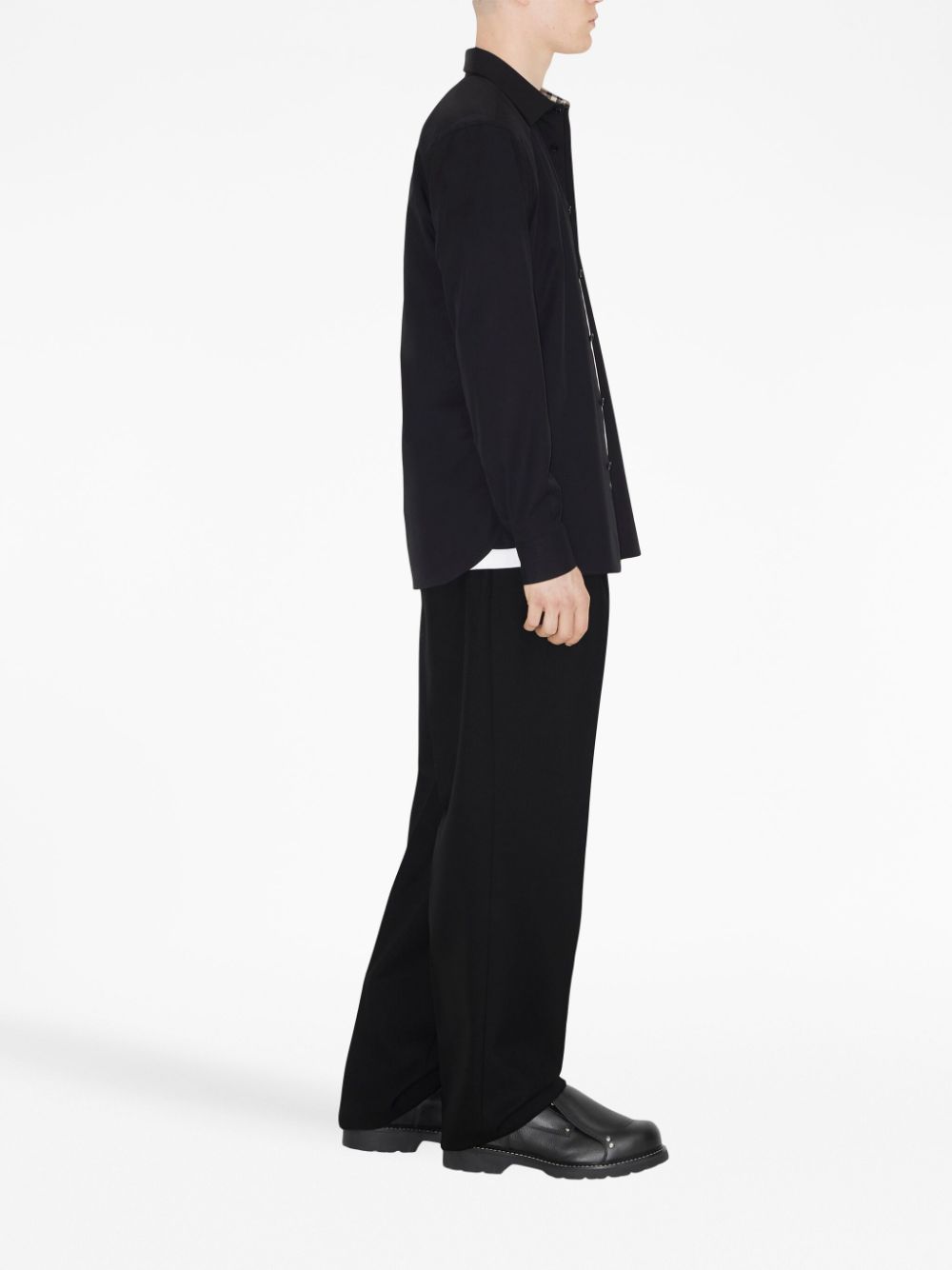 Burberry Shirts Black Cotton Elastane