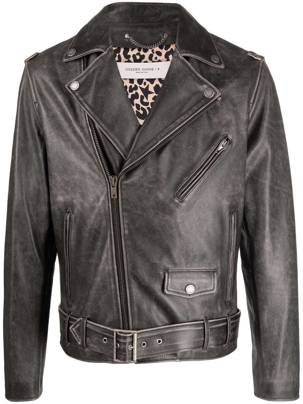 Golden Goose Jackets Black Calf Leather