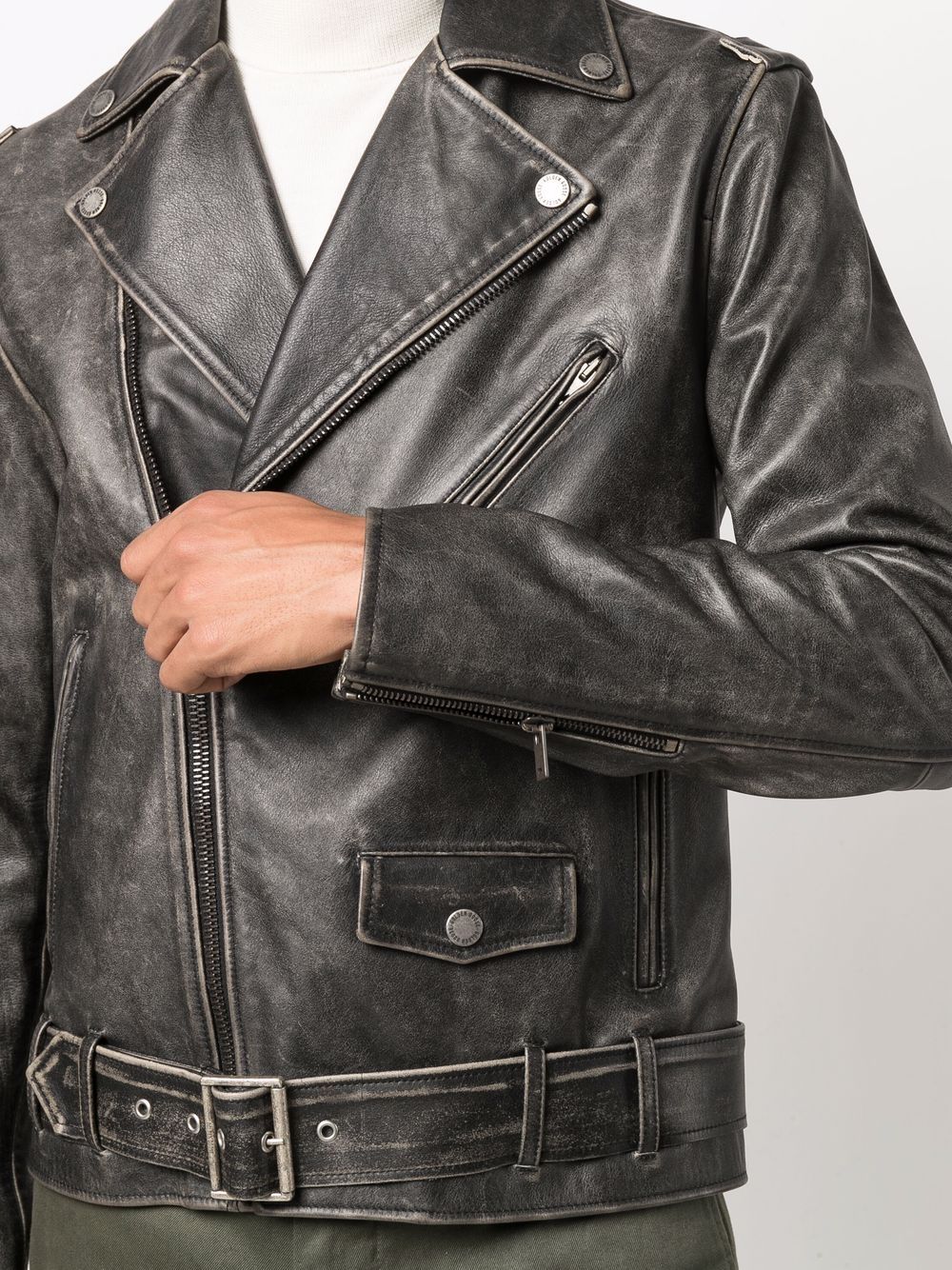 Golden Goose Jackets Black Calf Leather
