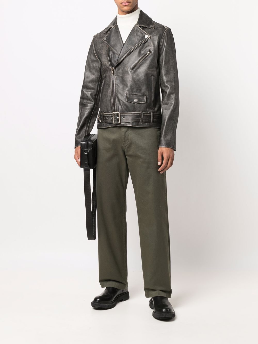 Golden Goose Jackets Black Calf Leather