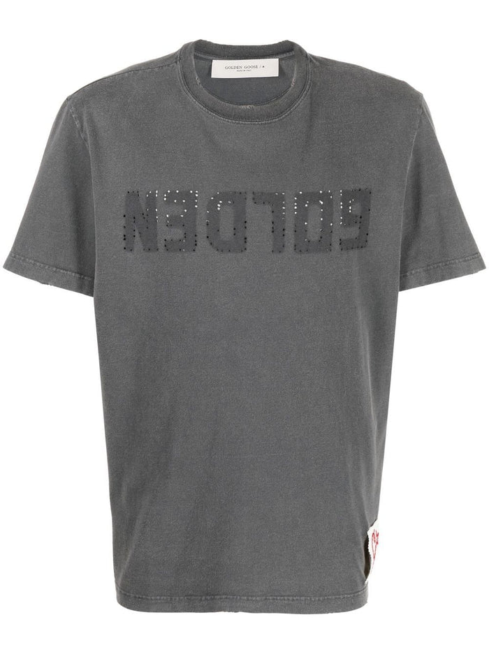 Golden Goose T-Shirts And Polos Grey Cotton