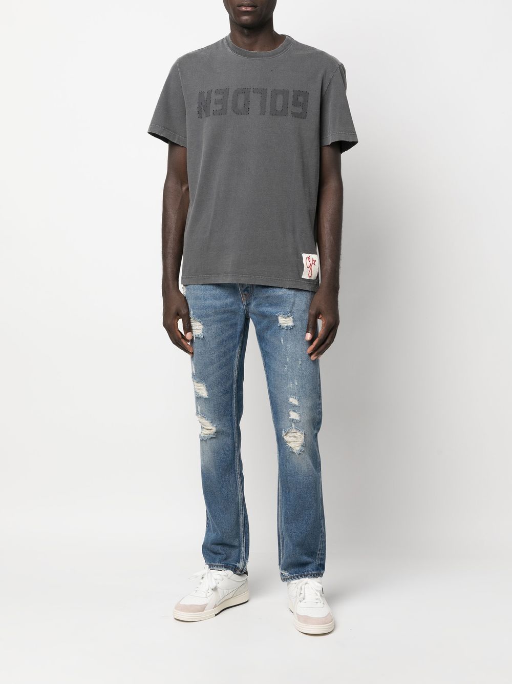 Golden Goose T-Shirts And Polos Grey Cotton