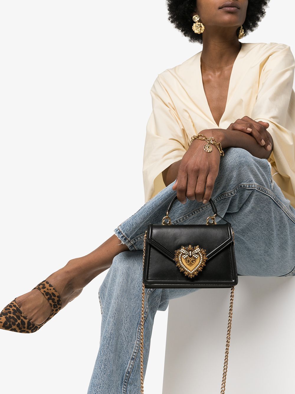 Dolce & Gabbana Bags Black Outer: Lamb Skin Leather