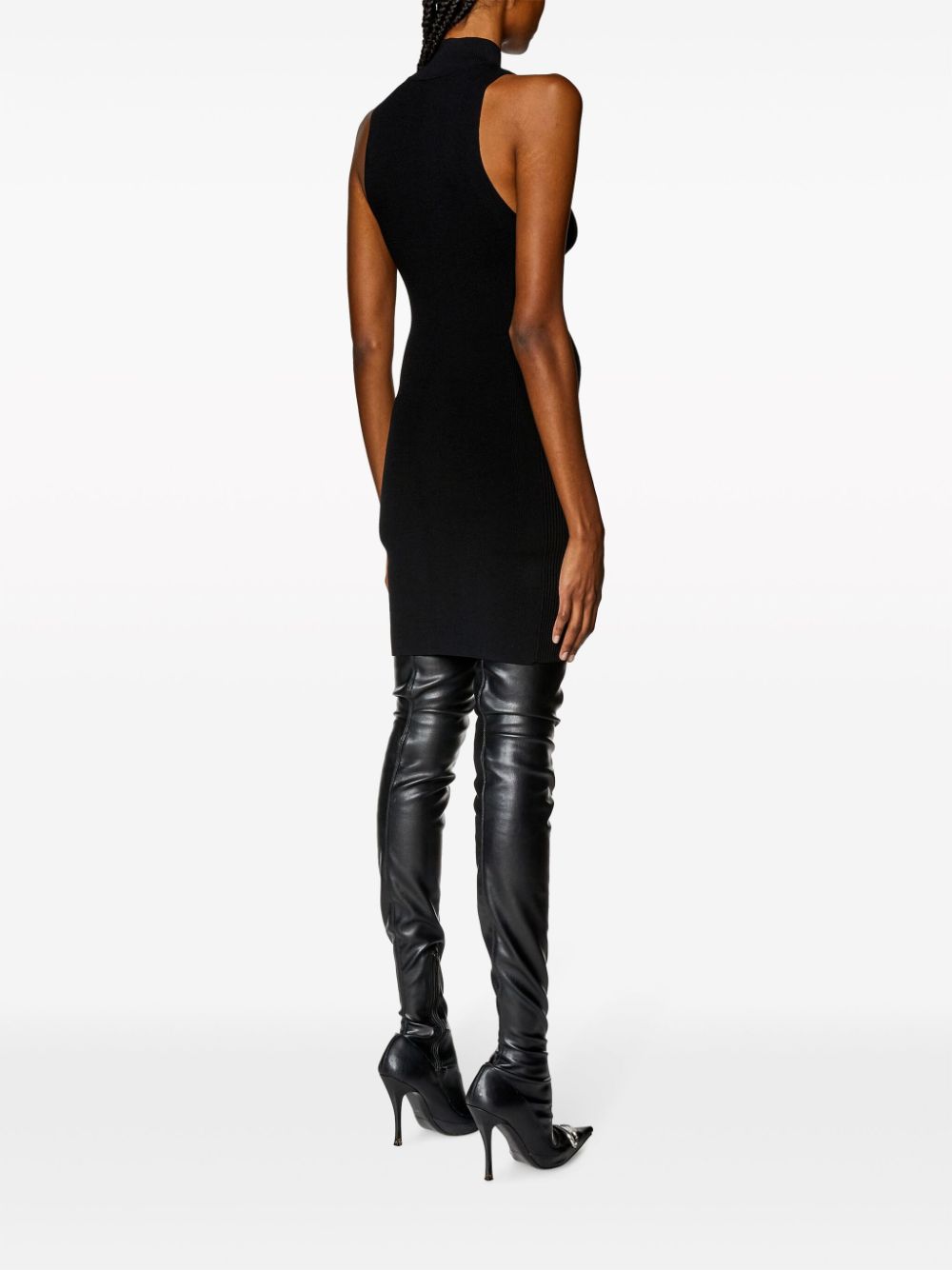 Diesel Dresses Black Viscose Polyester