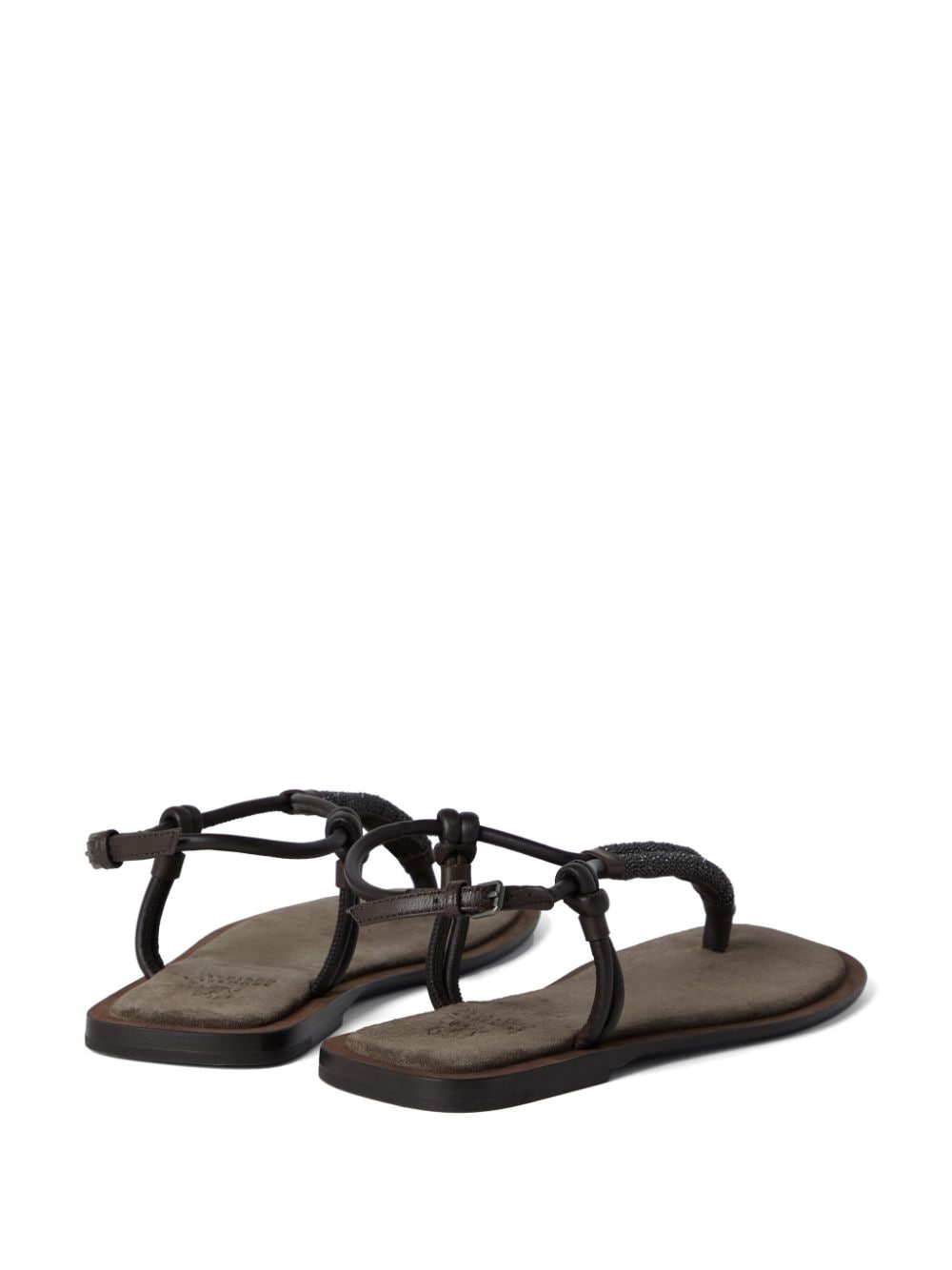 Brunello Cucinelli Sandals Marrone Outer: Leather