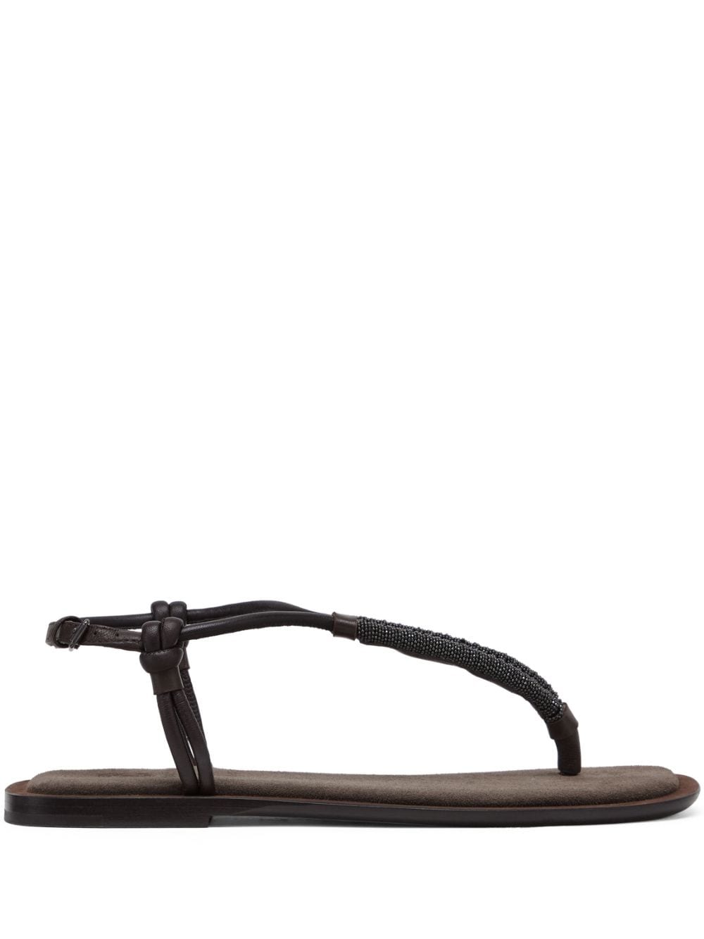 Brunello Cucinelli Sandals Marrone Outer: Leather