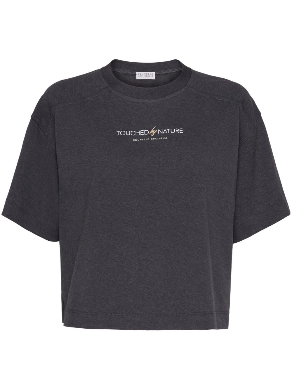 Brunello Cucinelli T-Shirts And Polos Grigio Scuro Cotton