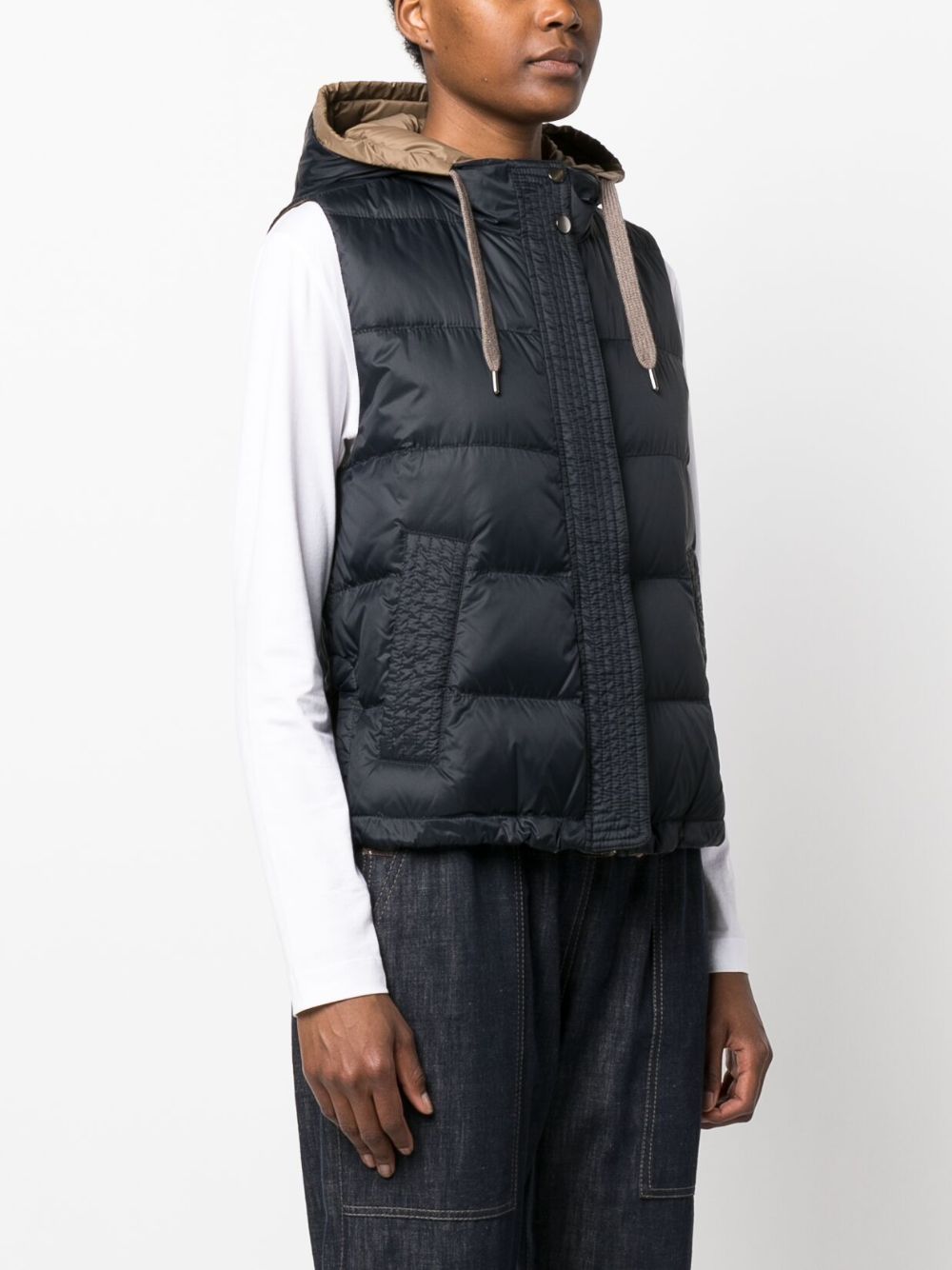 Brunello Cucinelli Jackets Blu Lining: Nylon