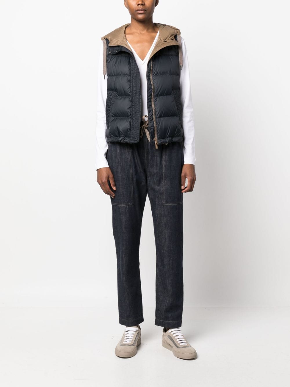 Brunello Cucinelli Jackets Blu Lining: Nylon