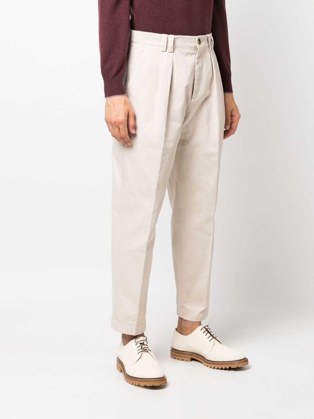 Brunello Cucinelli Trousers Bianco Lining: Cotton