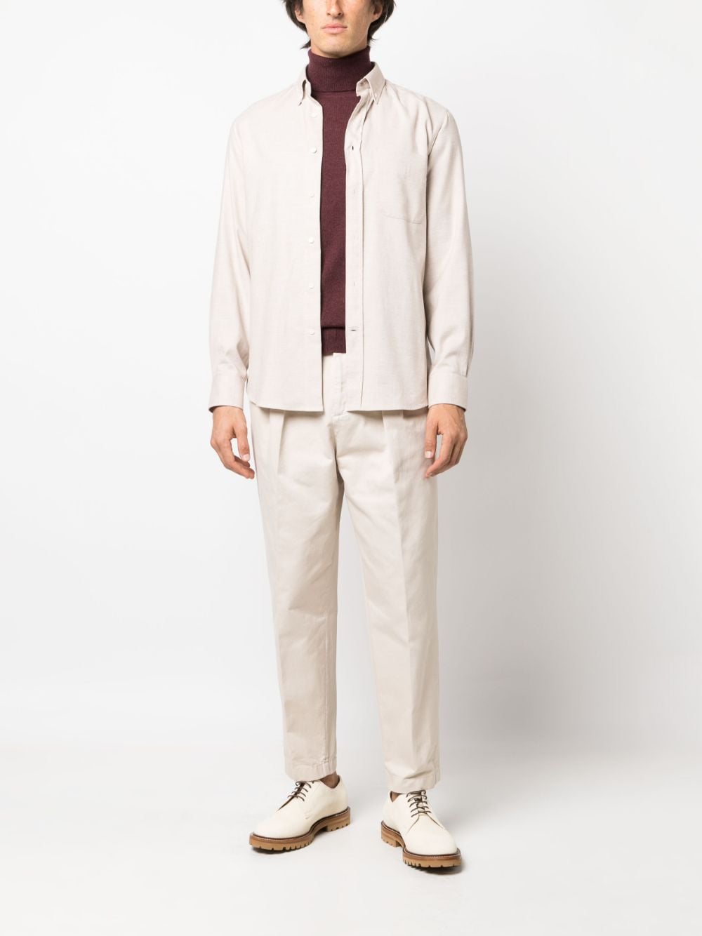 Brunello Cucinelli Trousers Bianco Lining: Cotton
