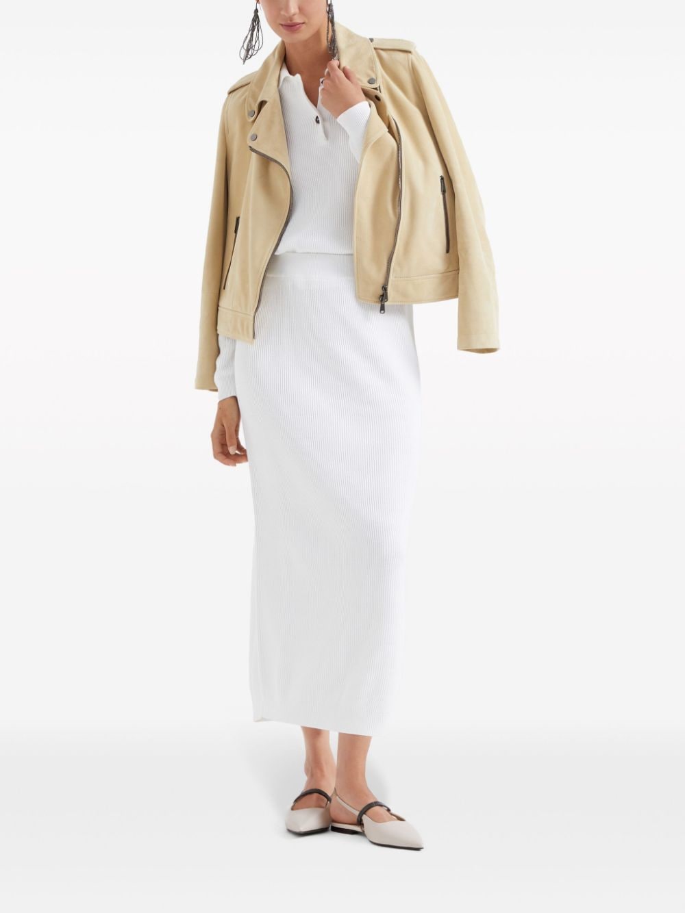 Brunello Cucinelli Jackets Giallo Leather