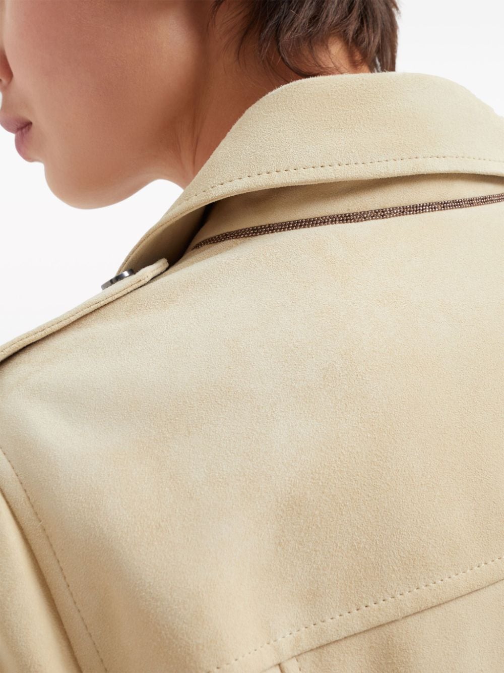 Brunello Cucinelli Jackets Giallo Leather