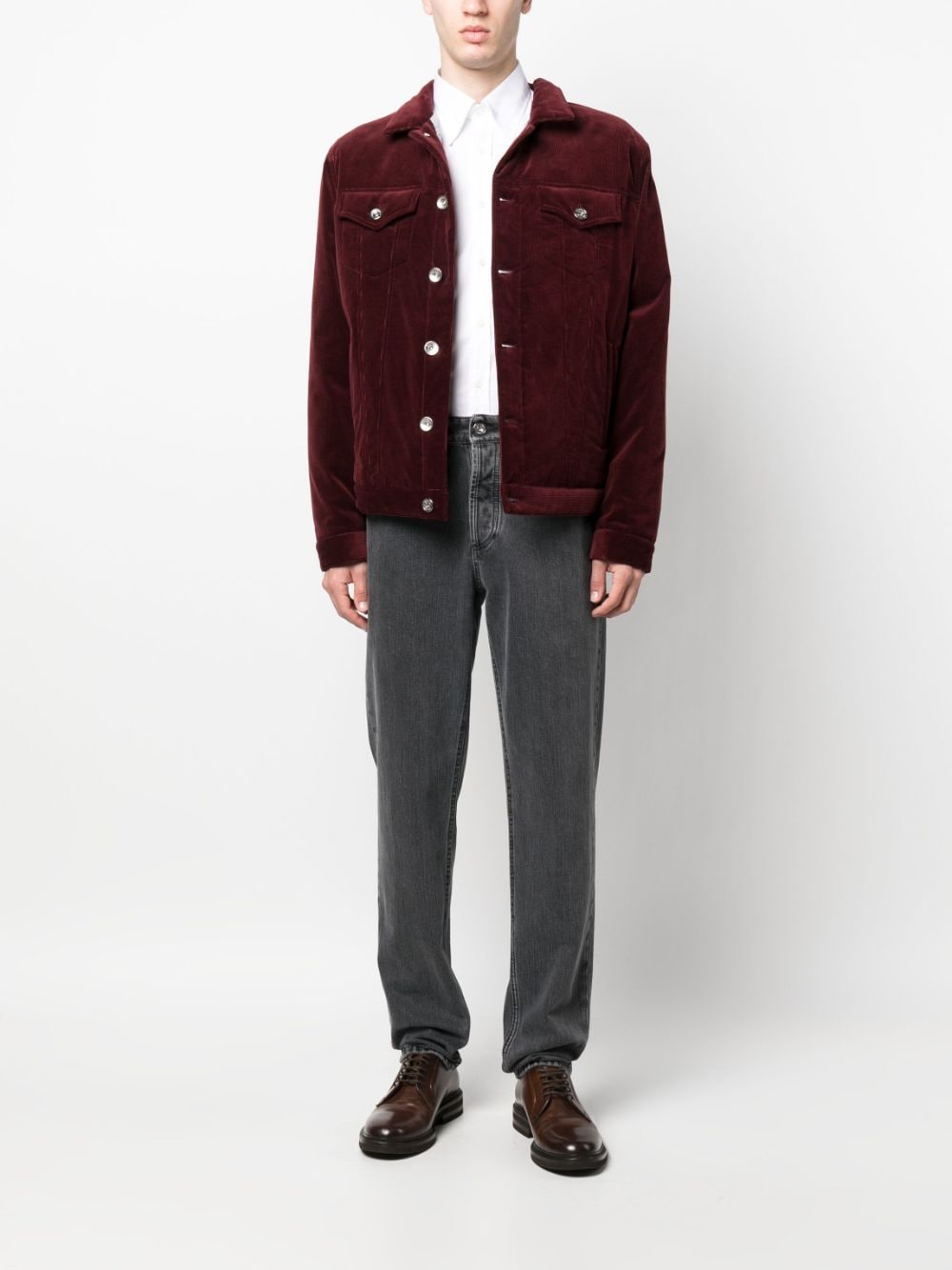 Brunello Cucinelli Jeans Grigio Outer: Leather