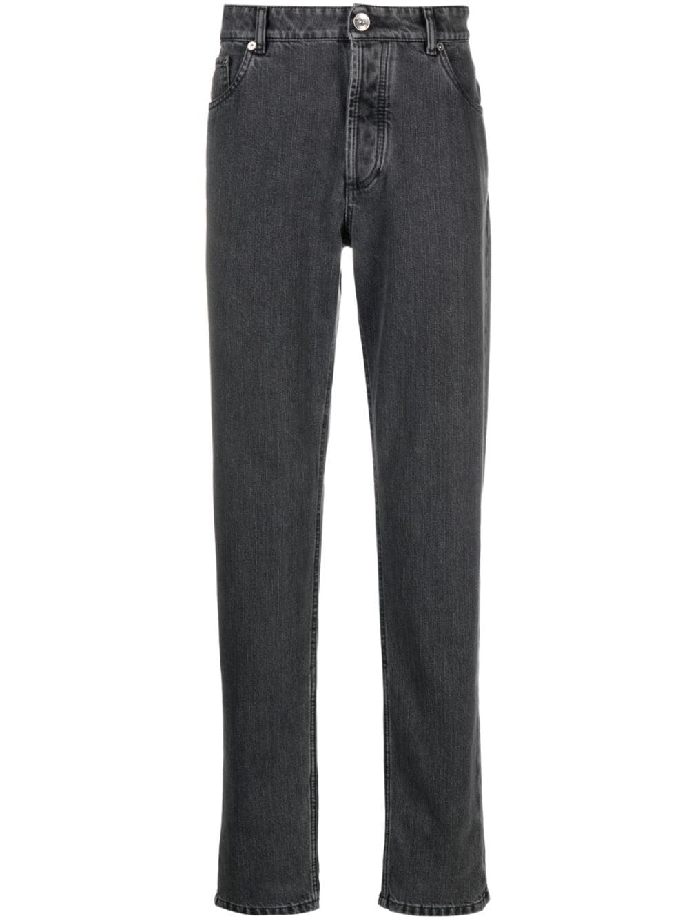 Brunello Cucinelli Jeans Grigio Outer: Leather