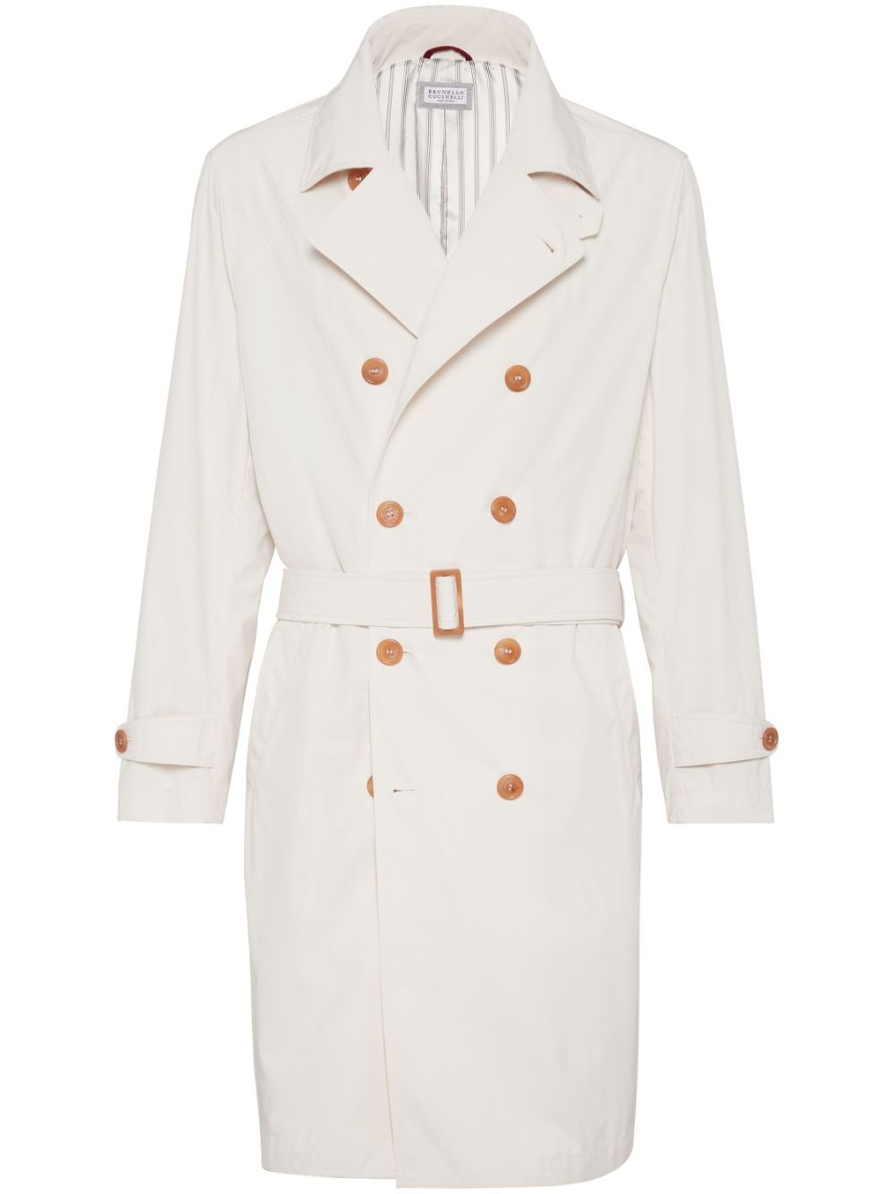 Brunello Cucinelli Coats Bianco Polyester