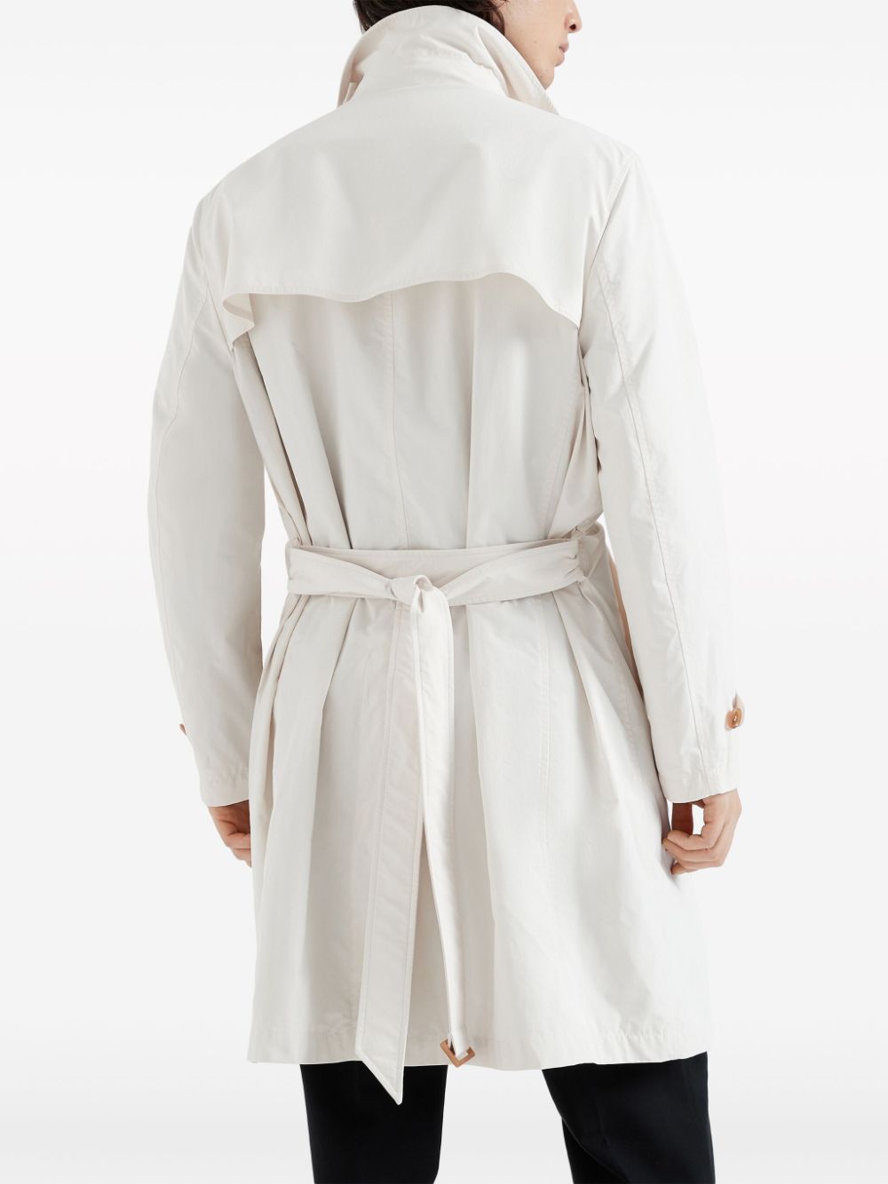 Brunello Cucinelli Coats Bianco Polyester