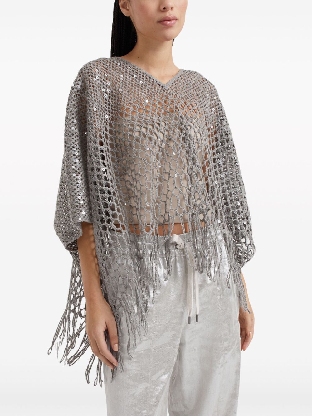Brunello Cucinelli Jackets Grigio Silk