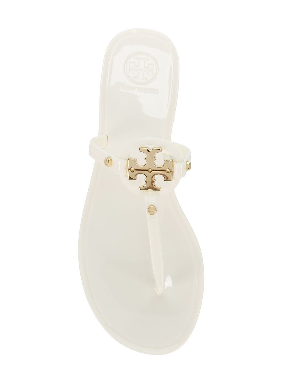Tory Burch Sandals White Outer: Metal (other)