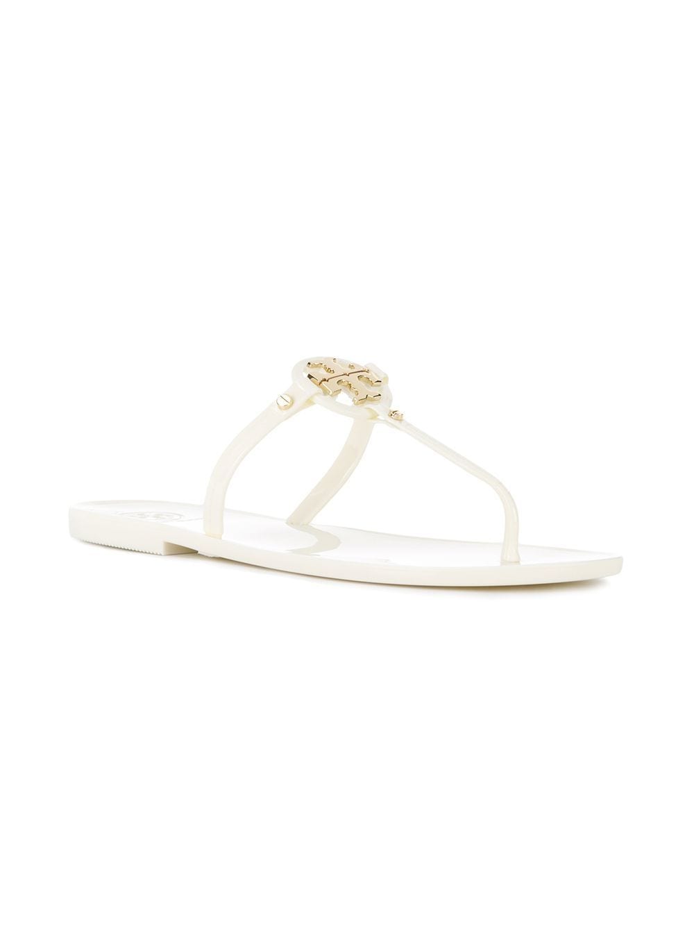 Tory Burch Sandals White Outer: Metal (other)