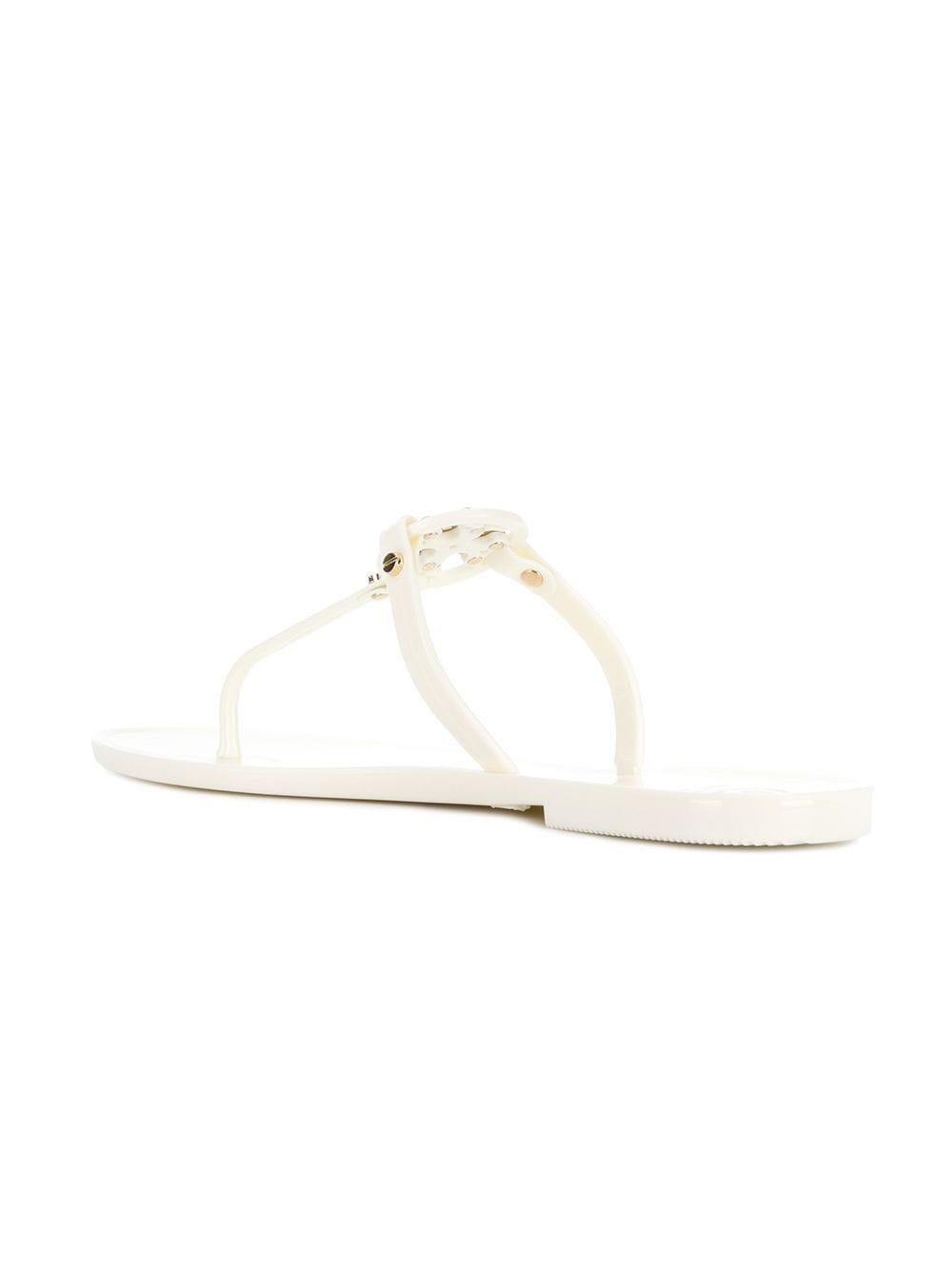 Tory Burch Sandals White Outer: Metal (other)