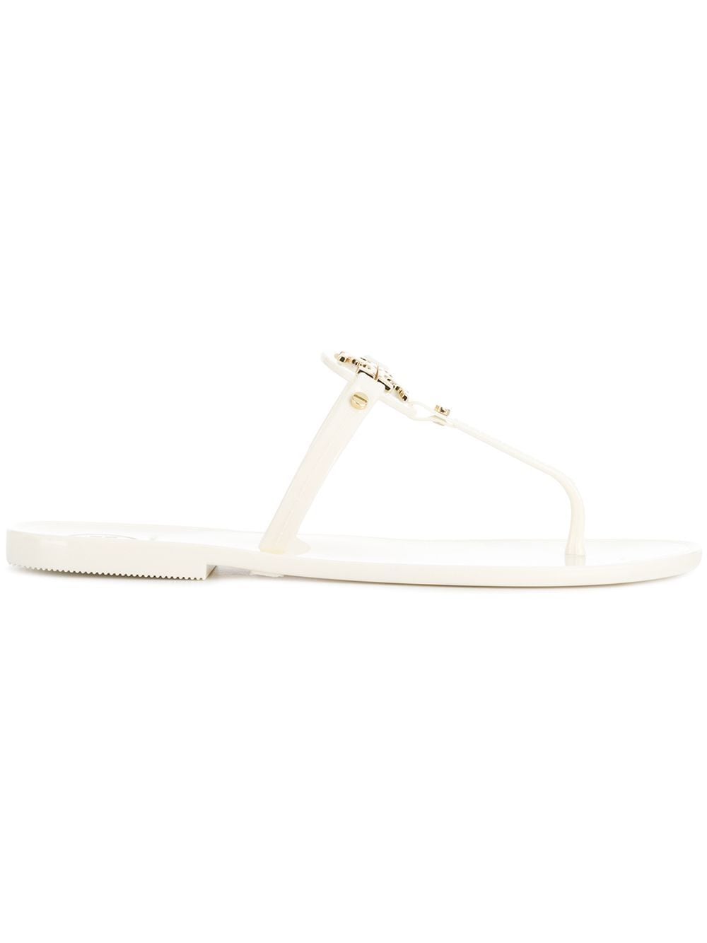 Tory Burch Sandals White Outer: Metal (other)