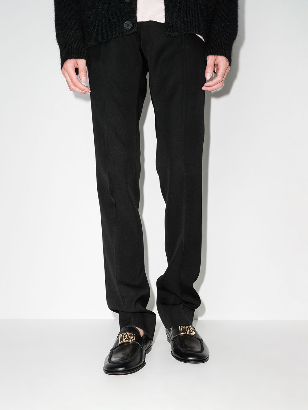 Dolce & Gabbana Flat Shoes Black Outer: Leather