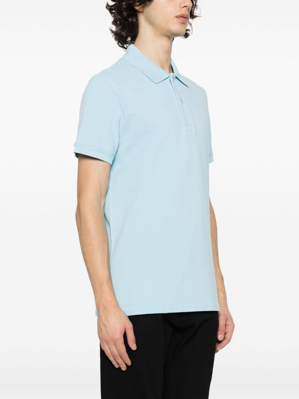Tom Ford T-Shirts And Polos Clear Blue Cotton