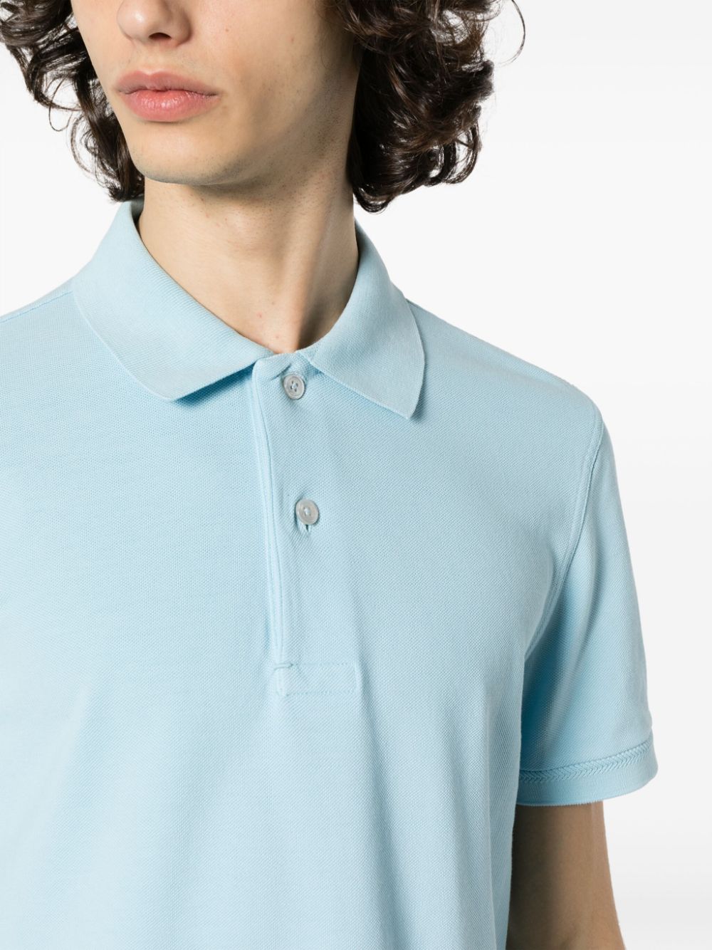 Tom Ford T-Shirts And Polos Clear Blue Cotton