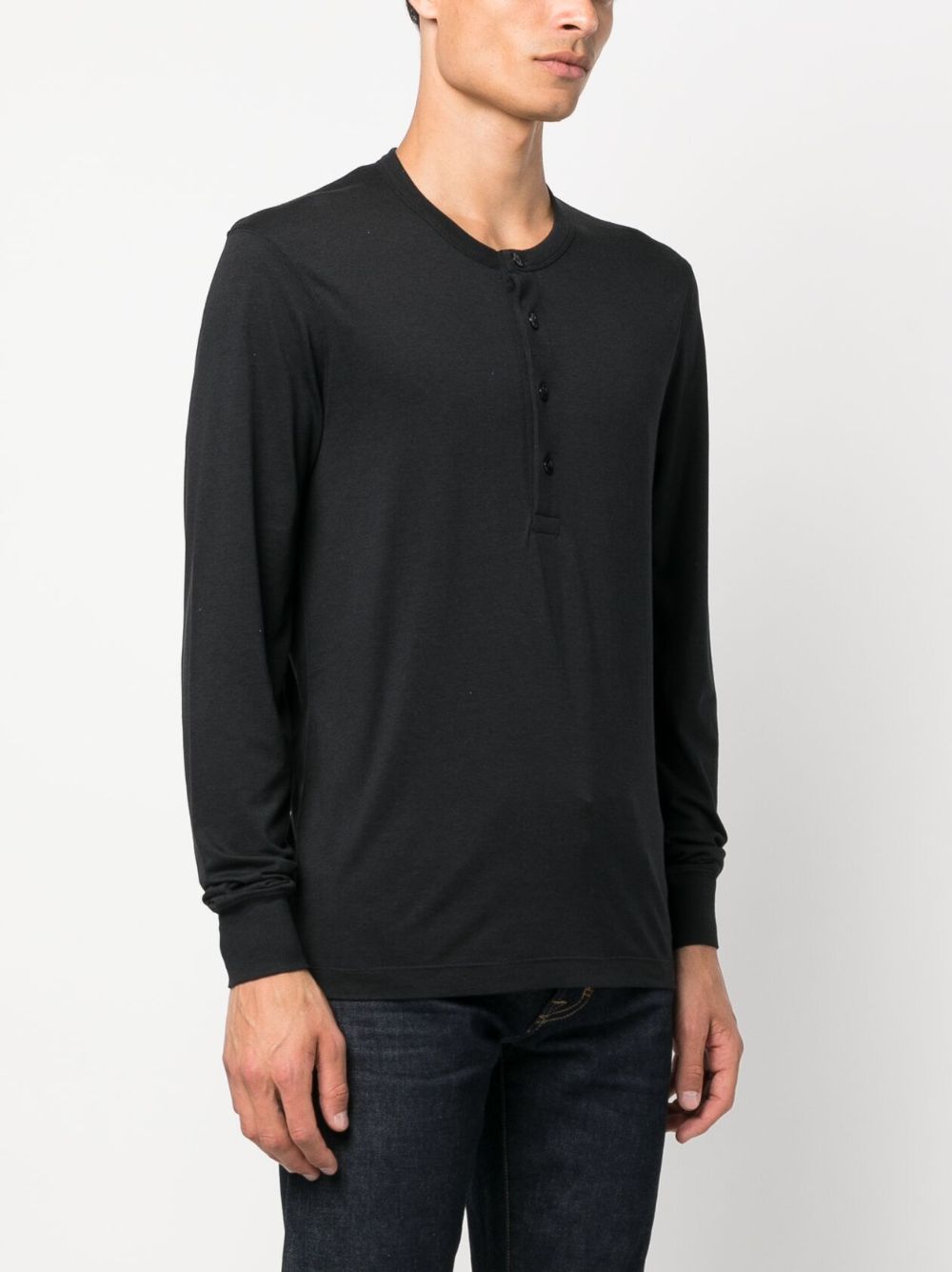 Tom Ford T-Shirts And Polos Black Lyocell