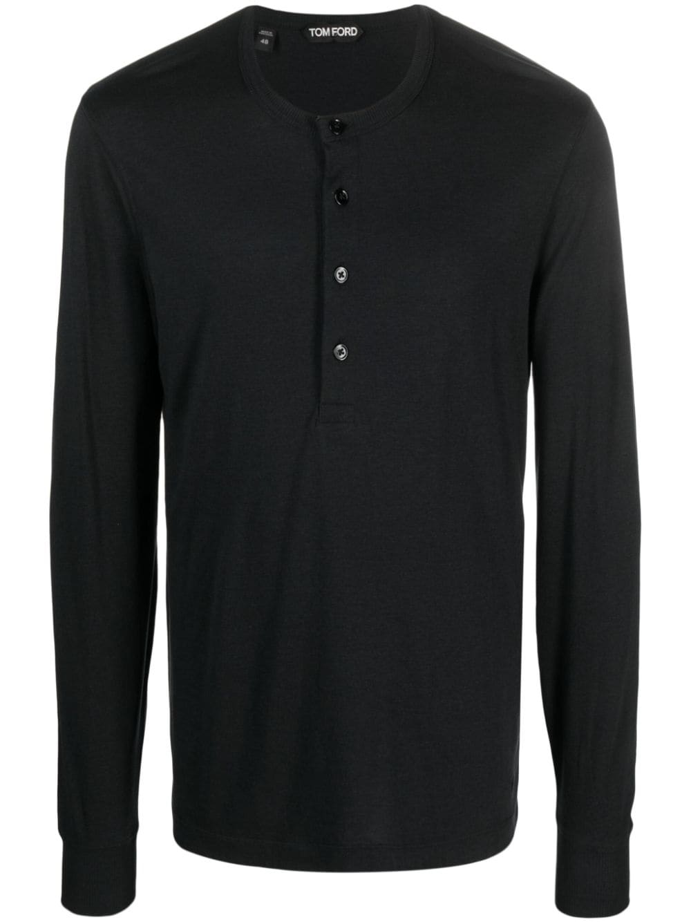 Tom Ford T-Shirts And Polos Black Lyocell