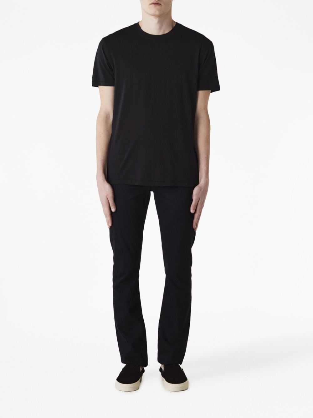 Tom Ford T-Shirts And Polos Black Lyocell
