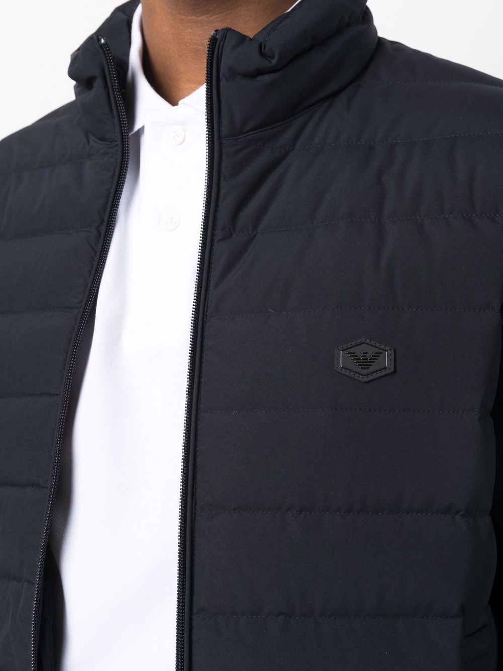 Emporio Armani Coats Blu Polyamide