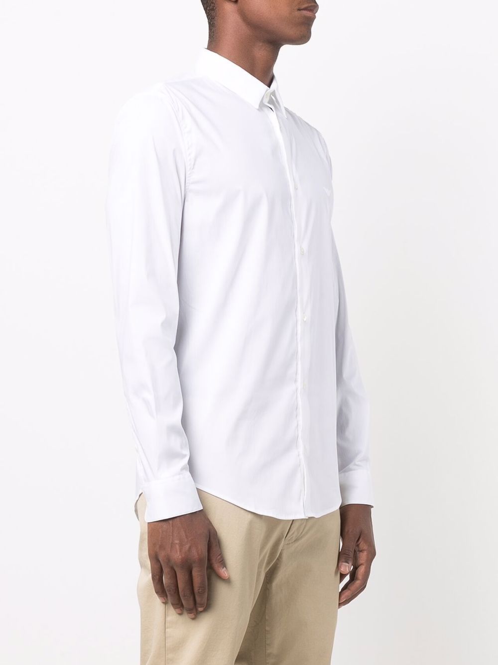 Emporio Armani Shirts Bianco Cotton