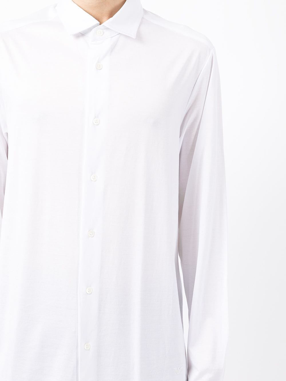 Emporio Armani Shirts Bianco Lyocell