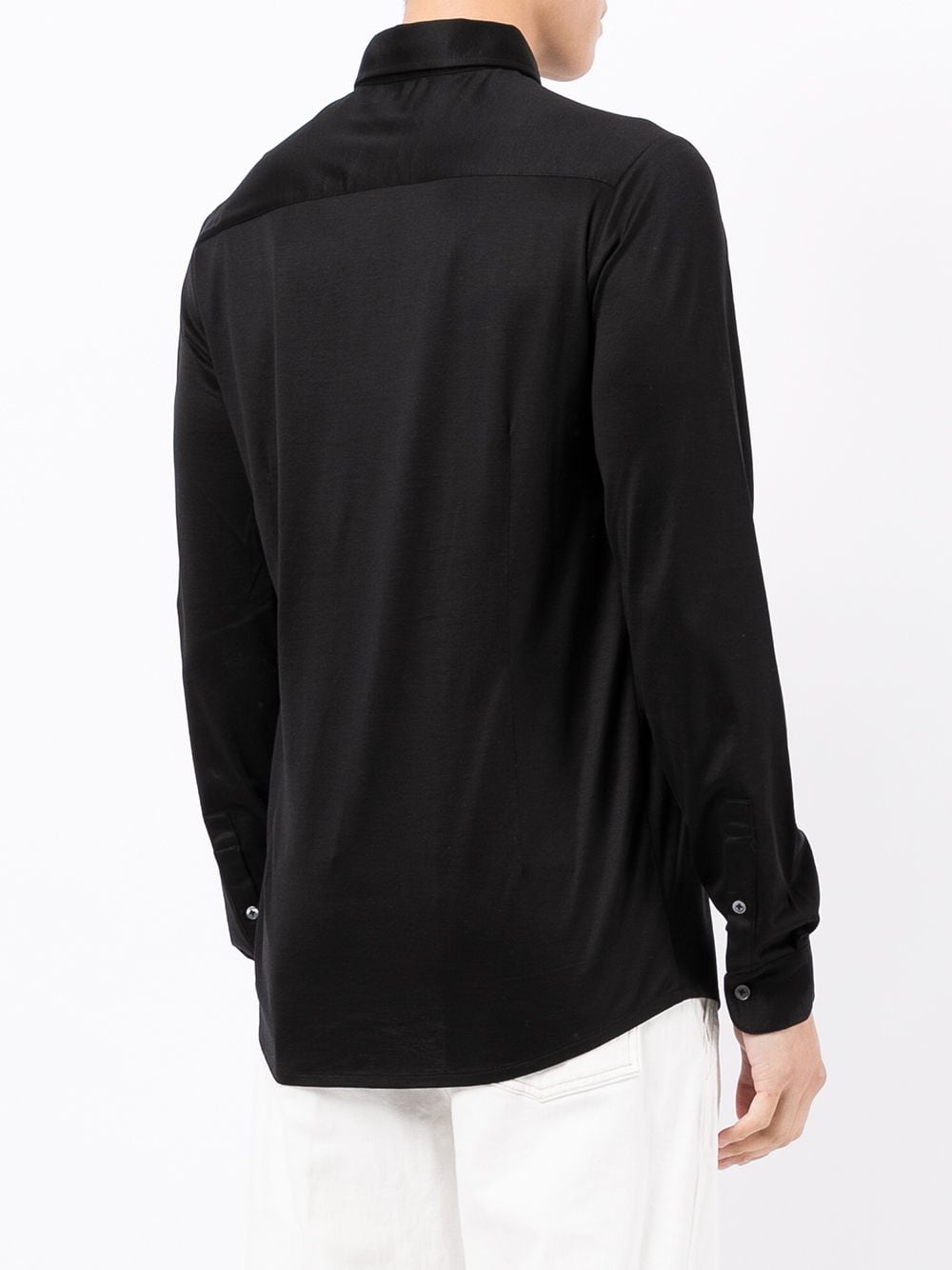 Emporio Armani Shirts Nero Lyocell