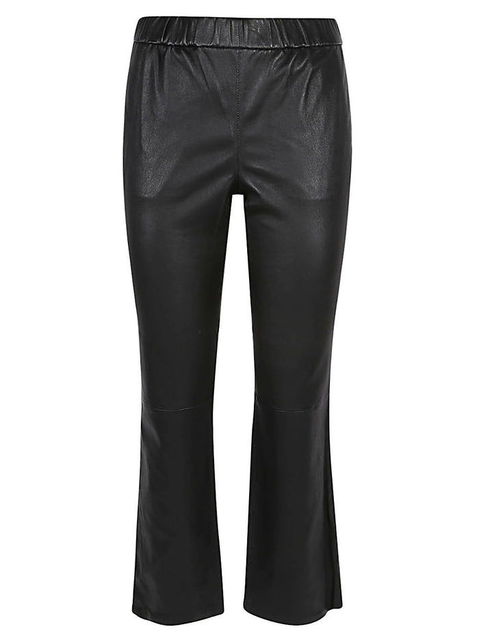 ENES Trousers Black Nappa Elastane