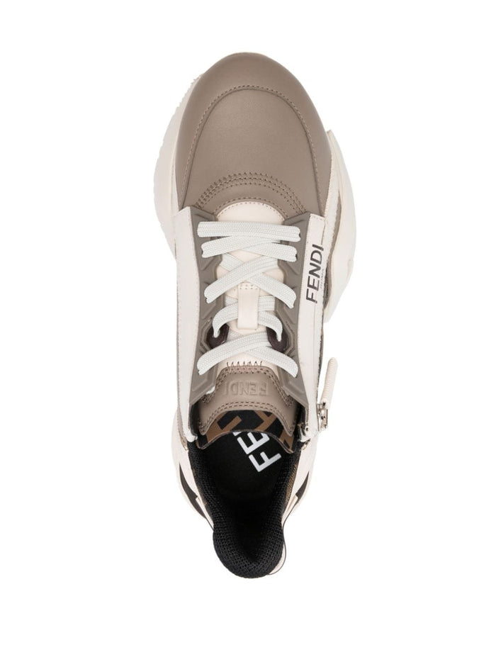 Fendi Sneakers Brown Calf Leather