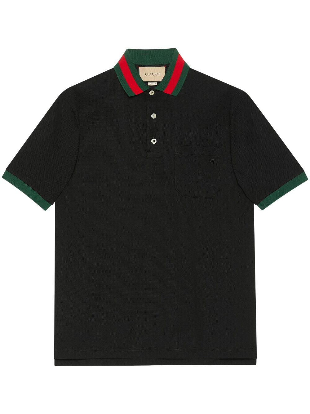 Gucci T-Shirts And Polos Black Cotton Elastane