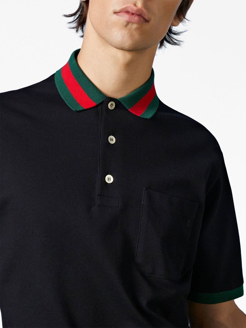 Gucci T-Shirts And Polos Black Cotton Elastane