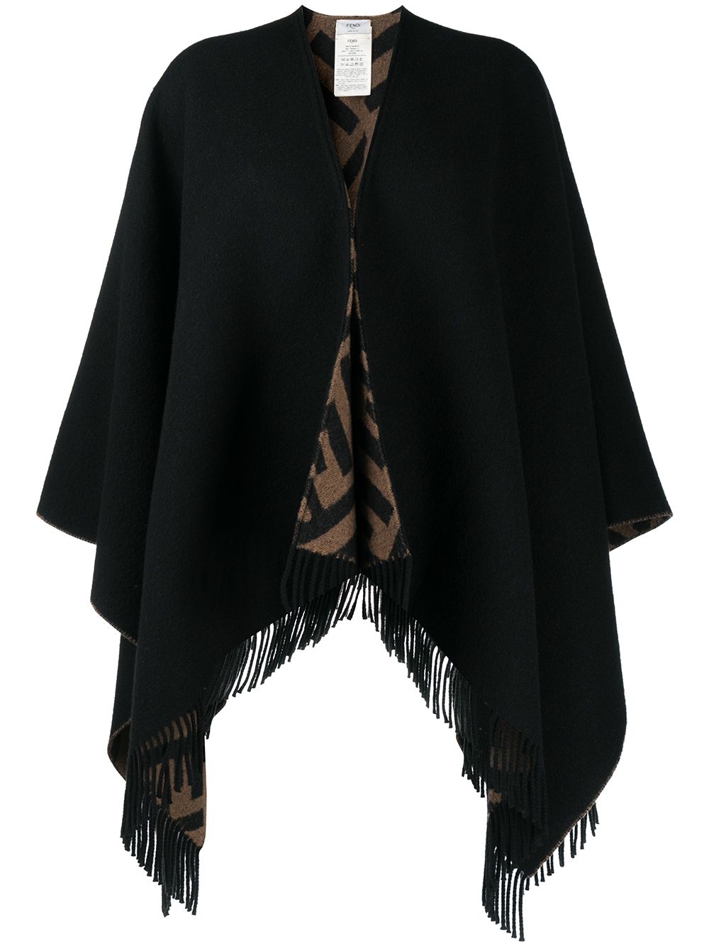 Fendi Jackets Black Wool