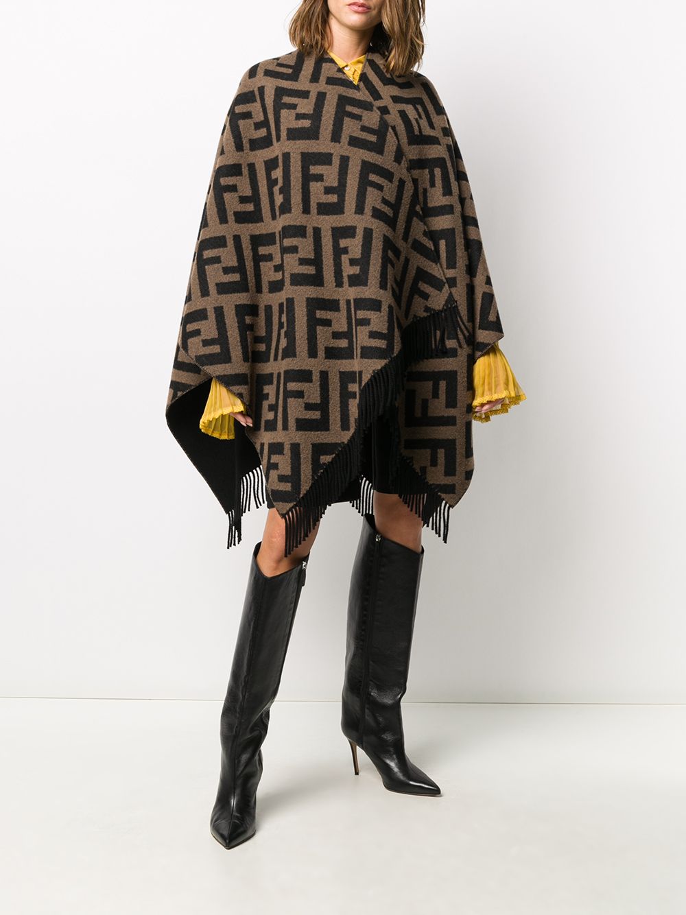 Fendi Jackets Black Wool