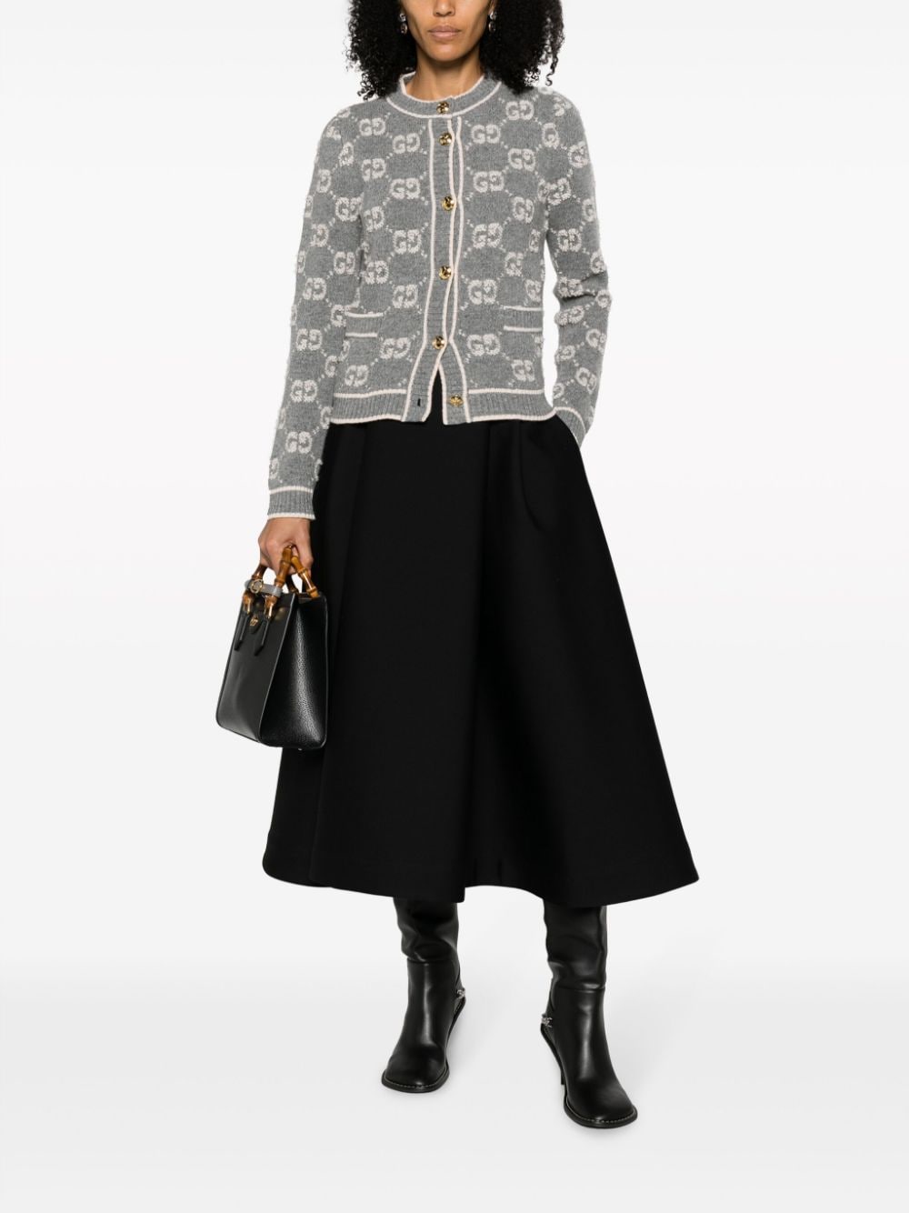 Gucci Sweaters Grey Virgin Wool