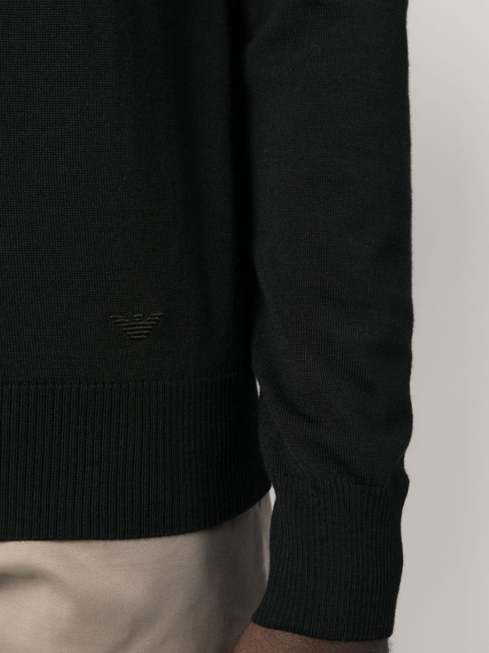 Emporio Armani Sweaters Nero Virgin Wool