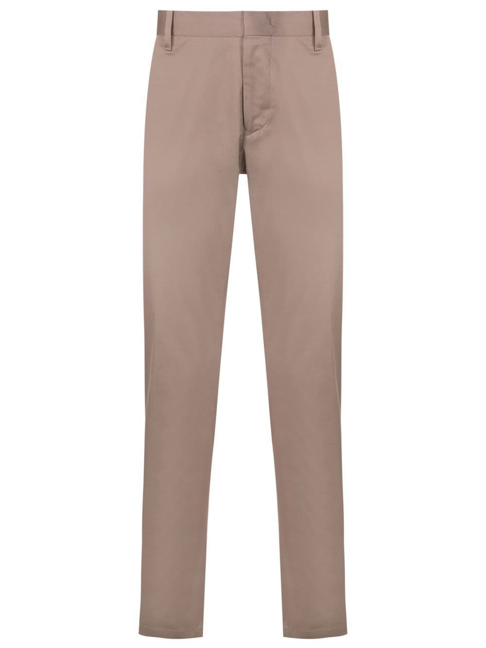 Emporio Armani Trousers Tortora Cotton